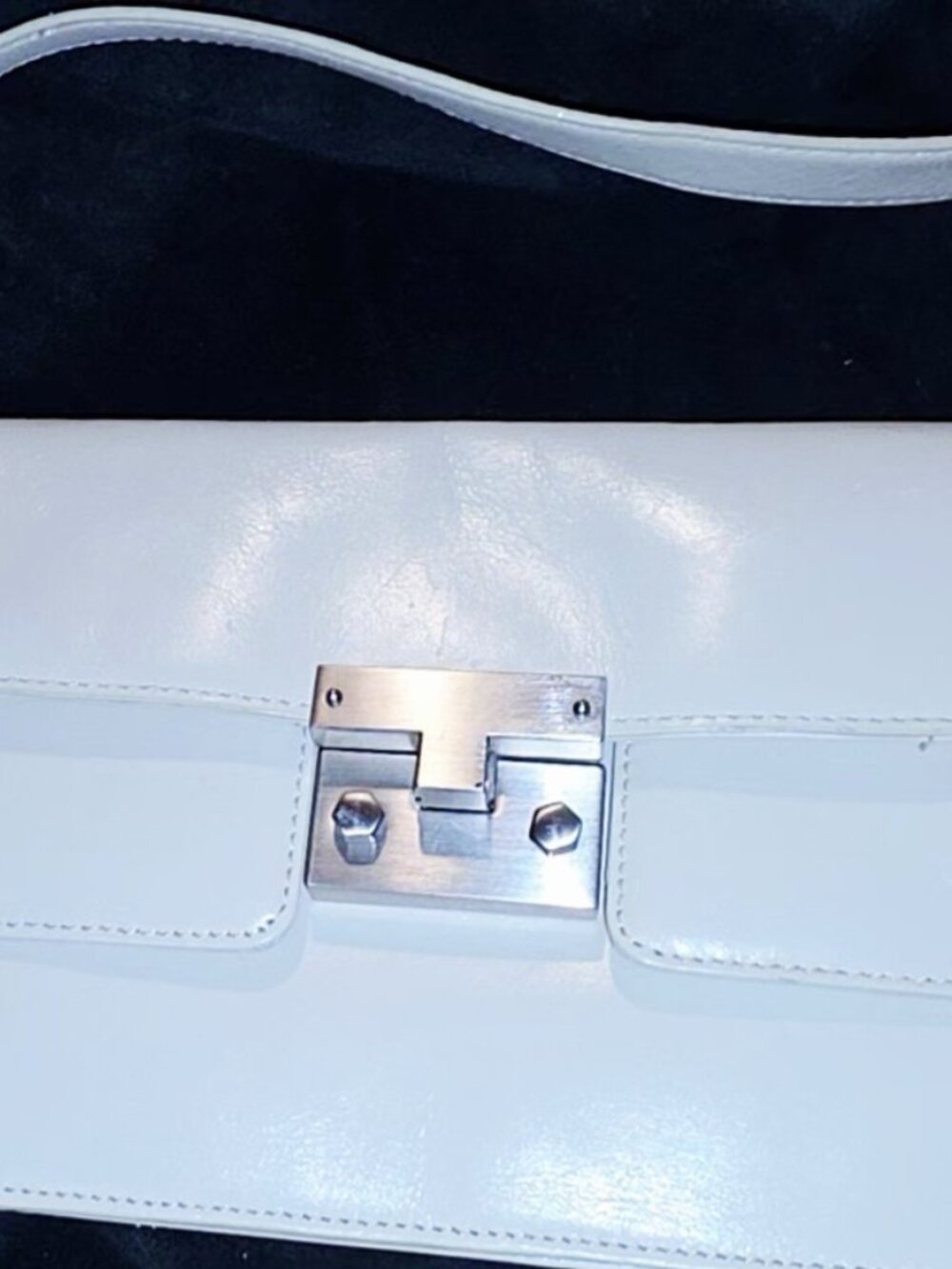 Hobo International White Patent Leather Bag